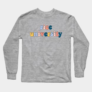 rice university Long Sleeve T-Shirt